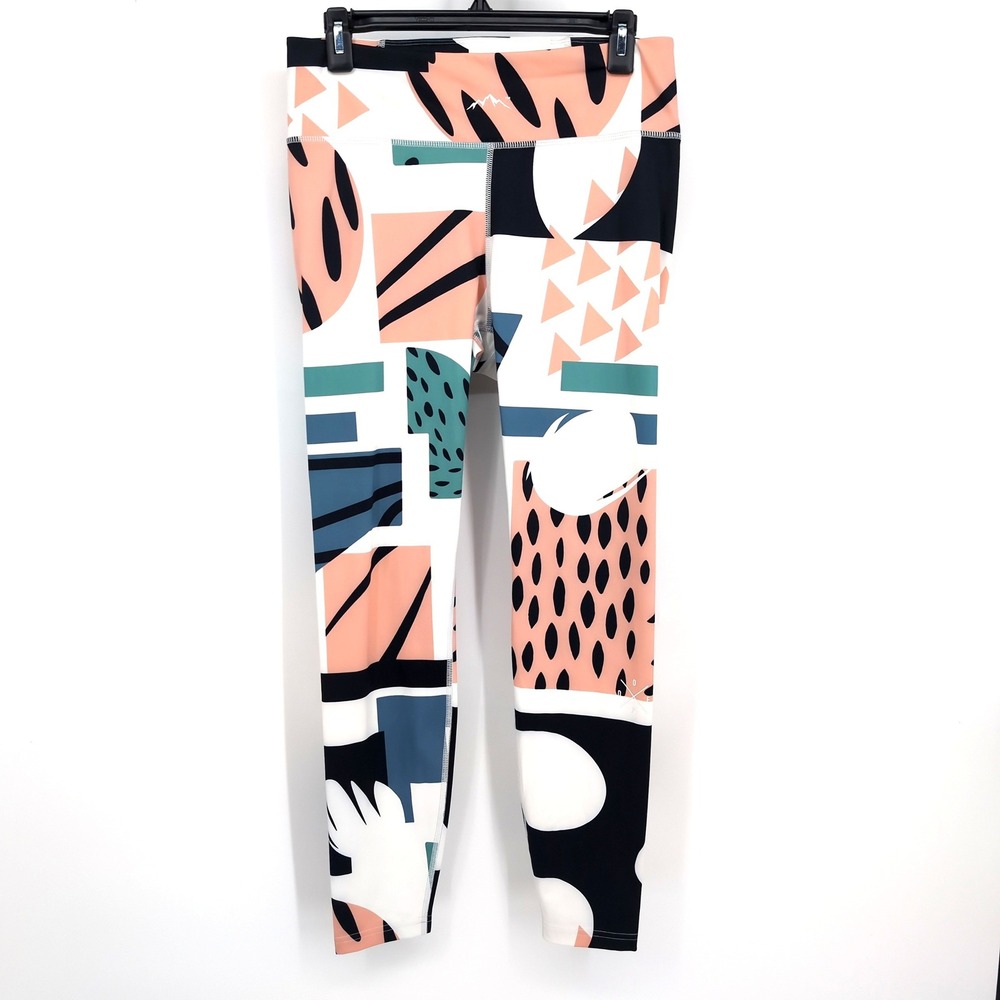Dope Base Layer Pant Multicolor Geometric Abstract Womens Large